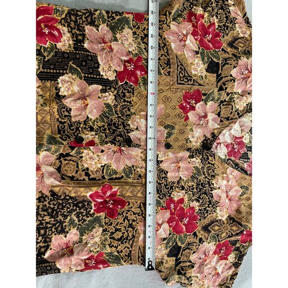 MELROSE floral quilted style pattern Short sleeve top - Picture 6 of 7